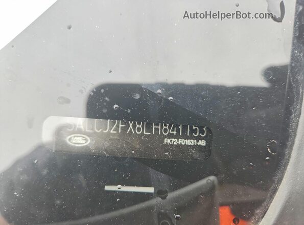SALCJ2FX8LH841153 2020 LAND ROVER DISCOVERY White VIN sticker view