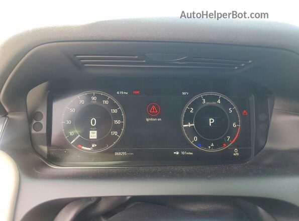 SALCK2FX1LH848362 2020 LAND ROVER DISCOVERY Black Вид щитка приладів