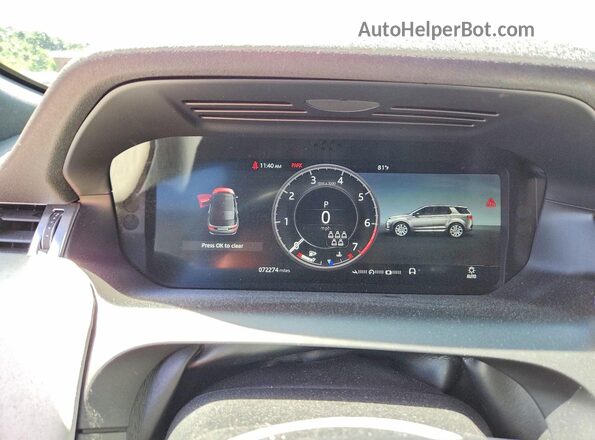 SALCL2FX3LH879173 2020 LAND ROVER DISCOVERY Black Instrument cluster view