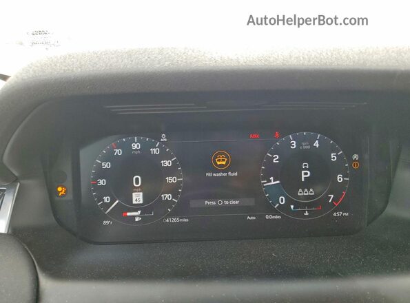 SALCP2FX2MH886766 2021 LAND ROVER DISCOVERY Silver Vista del cuadro de instrumentos