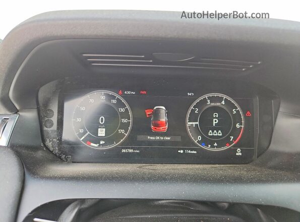 SALCP2FX6LH872545 2020 LAND ROVER DISCOVERY Silver Вид щитка приладів