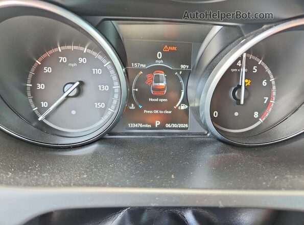 SALCP2RX5JH738358 2018 LAND ROVER DISCOVERY Charcoal ხელსაწყოთა პანელის ხედი