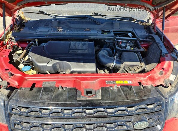 SALCP2RX6JH769540 2018 LAND ROVER DISCOVERY Red Vista del compartimento del motor