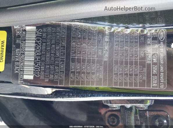 SALCP2RX8JH750312 2018 LAND ROVER DISCOVERY SPORT Black Engine compartment view