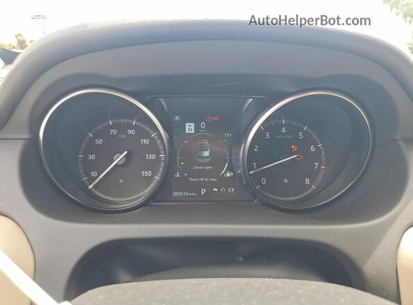 SALCR2FX5KH828156 2019 LAND ROVER DISCOVERY Silver Vista del cuadro de instrumentos