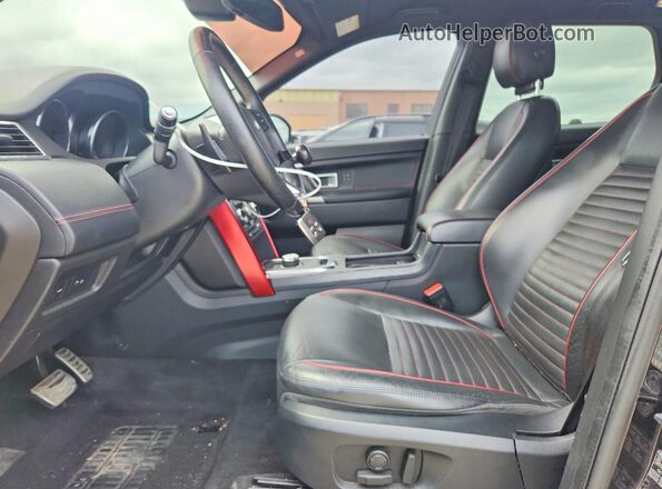 SALCR2GX7KH794638 2019 LAND ROVER DISCOVERY Black Вид салону спереду