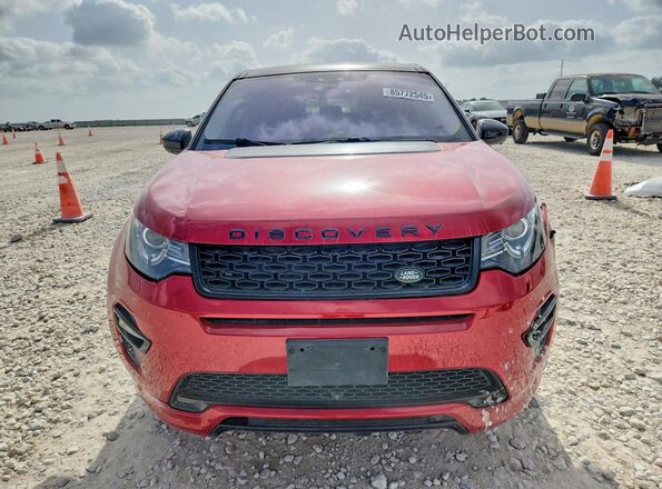 SALCR2RX1JH739906 2018 LAND ROVER DISCOVERY Red Widok z przodu