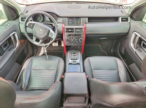 SALCR2RX1JH739906 2018 LAND ROVER DISCOVERY Red Widok deski rozdzielczej