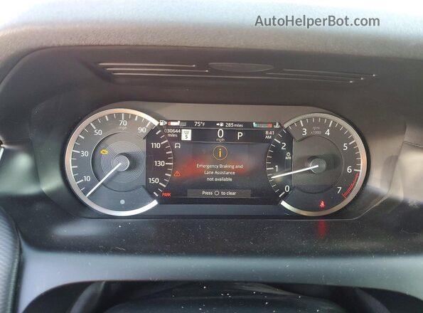 SALCT2FX4PH322066 2023 LAND ROVER DISCOVERY Maroon Вид щитка приладів