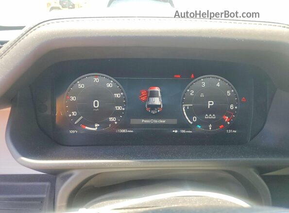 SALE27EU2S2421044 2025 LAND ROVER DEFENDER Gray Widok zestawu wskaźników