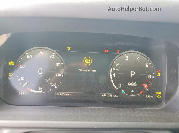 SALE27EU2S2456036 2025 LAND ROVER DEFENDER Black Widok zestawu wskaźników