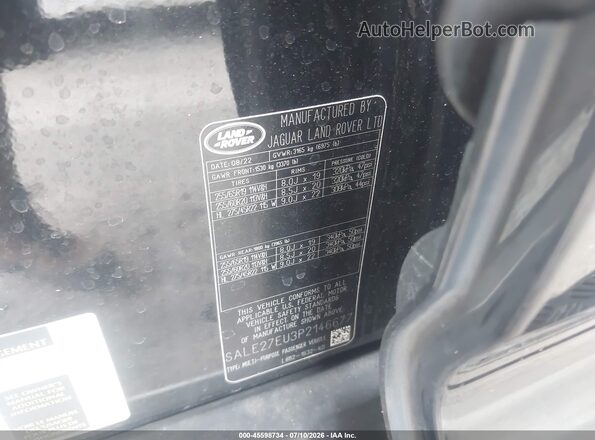 SALE27EU3P2146677 2023 LAND ROVER DEFENDER Черный Вид подкапотного пространства