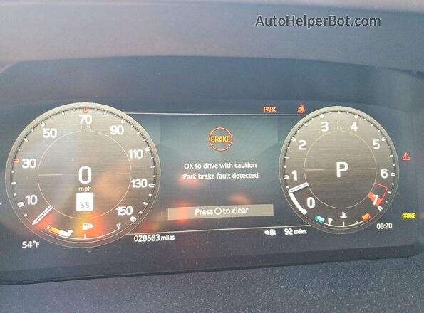 SALE27EU5R2310904 2024 LAND ROVER DEFENDER Silver Instrument cluster view