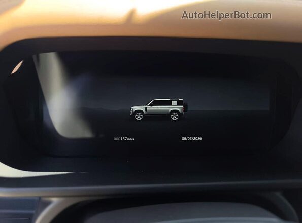 SALE2EFE7T2521475 2026 LAND ROVER DEFENDER Black Вид панелі приладів