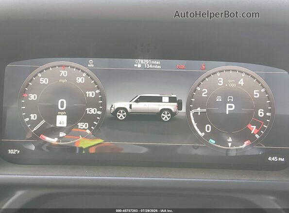SALE37RU1N2066847 2022 LAND ROVER DEFENDER Black 