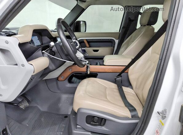 SALE9EEU1L2020876 2020 LAND ROVER DEFENDER White Вид салону спереду