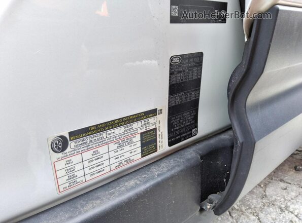 SALE9EEU1L2020876 2020 LAND ROVER DEFENDER White Вид наклейки з VIN-кодом