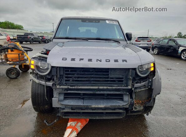 SALE9EEU5L2023571 2020 LAND ROVER DEFENDER Silver Widok z przodu