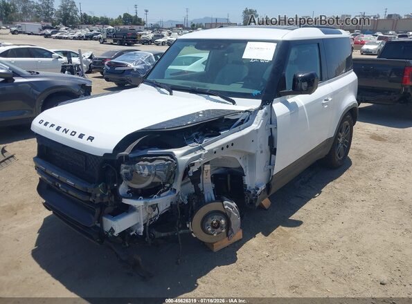 SALEJ6EX4S2421733 2025 LAND ROVER DEFENDER White წინა მარცხენა ხედი სამი მეოთხედიდან