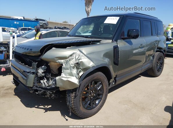 SALEJ7EX7P2204383 2023 LAND ROVER DEFENDER Green Vista tres cuartos delantera izquierda