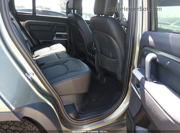 SALEJ7EX7P2204383 2023 LAND ROVER DEFENDER Green Vista de la etiqueta del VIN