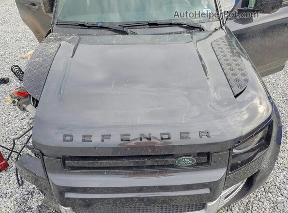 SALEJ7RX6N2083952 2022 LAND ROVER DEFENDER Black ძრავის განყოფილების ხედი