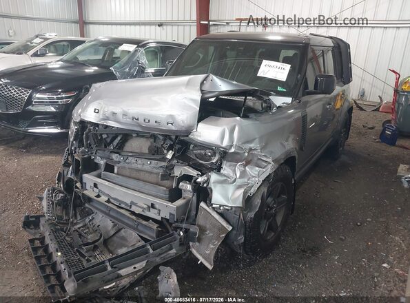 SALEJ7RX9M2038910 2021 LAND ROVER DEFENDER Gray Vista tres cuartos delantera izquierda