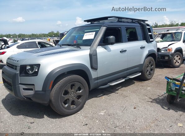 SALEJEEX8P2123686 2023 LAND ROVER DEFENDER Silver Vista tres cuartos delantera izquierda