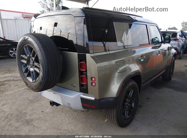 SALEKERX6N2074623 2022 LAND ROVER DEFENDER Зеленый Задняя правая четверть