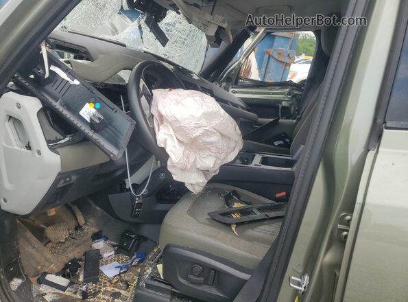 SALEP7EU7L2031852 2020 LAND ROVER DEFENDER Green Вид салону спереду