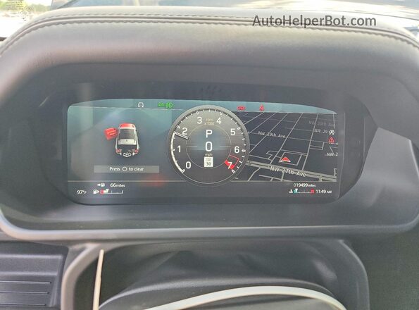 SALEW6RE9N2106182 2022 LAND ROVER DEFENDER Black Instrument cluster view