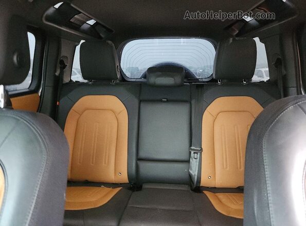 SALEX7EU9P2161038 2023 LAND ROVER DEFENDER Gray Rear seats view