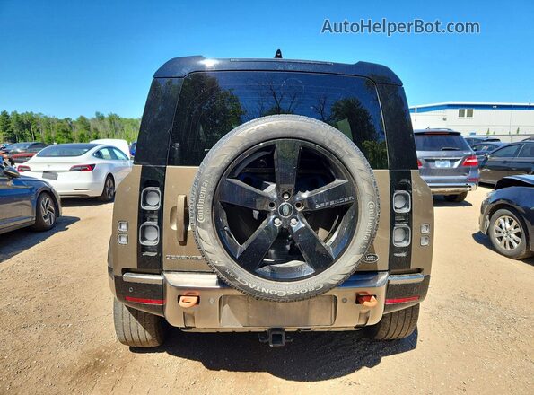 SALEX7RU7M2054513 2021 LAND ROVER DEFENDER Tan უკანა ხედი