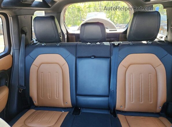 SALEX7RU7M2054513 2021 LAND ROVER DEFENDER Tan უკანა სავარძლების ხედი