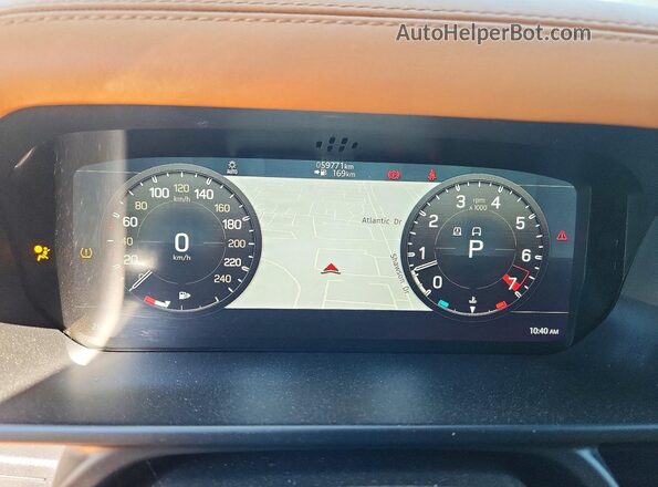 SALEX7RU7M2054513 2021 LAND ROVER DEFENDER Tan ხელსაწყოთა პანელის ხედი