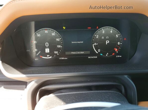 SALEXFEU9R2259760 2024 LAND ROVER DEFENDER Brown Widok zestawu wskaźników