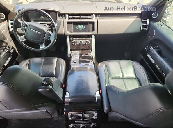 SALGR2PF1GA316028 2016 LAND ROVER RANGE Black Вид панелі приладів