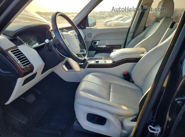 SALGR2PF9GA309439 2016 LAND ROVER RANGE Black Вид салону спереду