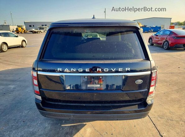 SALGR2PF9GA309439 2016 LAND ROVER RANGE Black Вид ззаду