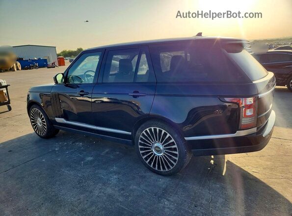 SALGR2PF9GA309439 2016 LAND ROVER RANGE Black Задня ліва чверть