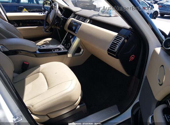 SALGR2RV3KA540091 2019 LAND ROVER RANGE ROVER White Front interior view