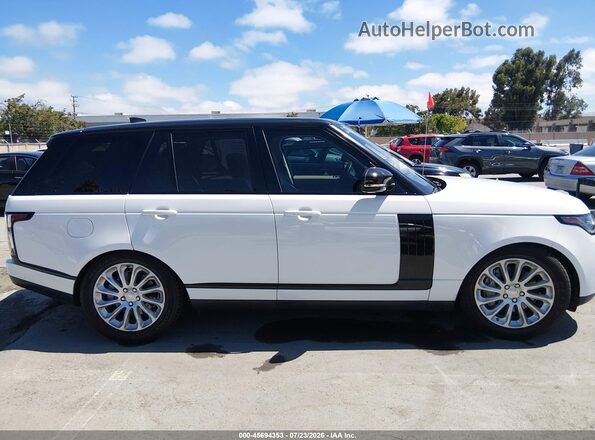 SALGR2RV3KA540091 2019 LAND ROVER RANGE ROVER White Rear interior view