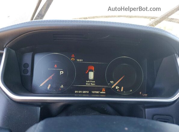 SALGS2EF0GA307098 2016 LAND ROVER RANGE Black Widok zestawu wskaźników