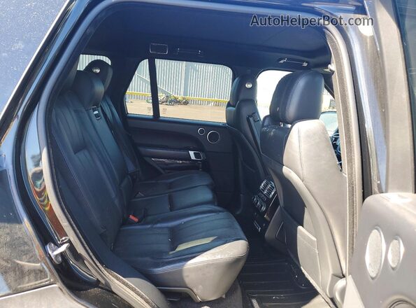 SALGS2EF0GA307098 2016 LAND ROVER RANGE Black Widok tylnych siedzeń