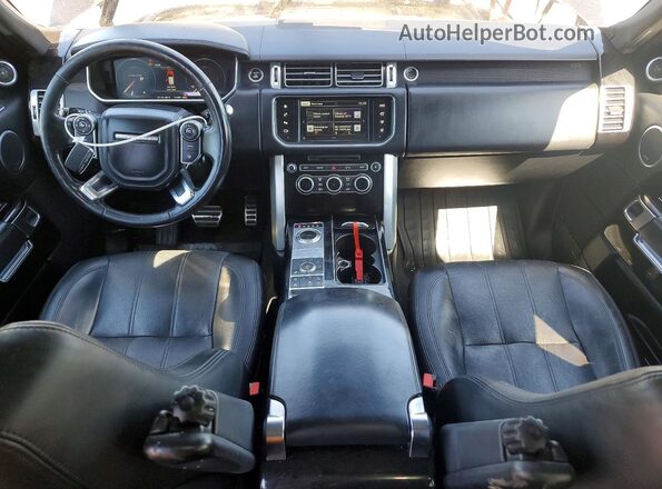 SALGS2EF0GA307098 2016 LAND ROVER RANGE Black Widok deski rozdzielczej