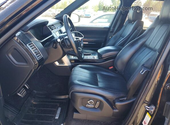 SALGS2EF0GA307098 2016 LAND ROVER RANGE Black Widok wnętrza z przodu