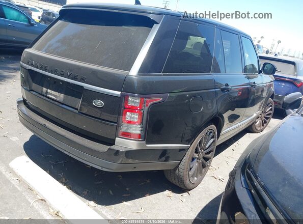 SALGS2EF1GA294409 2016 LAND ROVER RANGE ROVER Black Trasero derecho