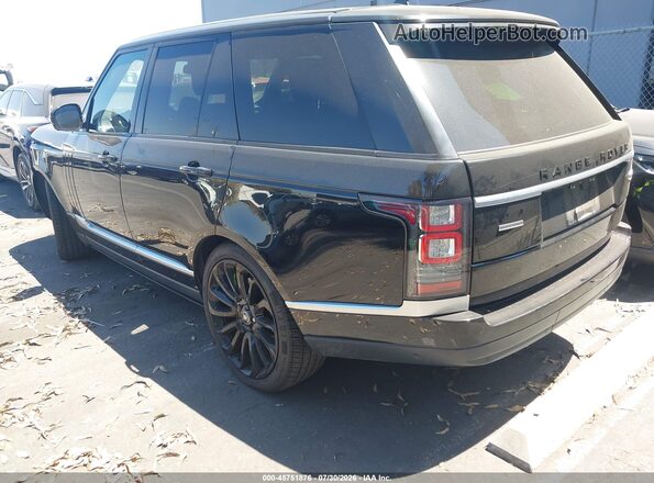 SALGS2EF1GA294409 2016 LAND ROVER RANGE ROVER Black Trasero izquierdo