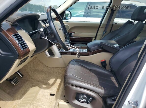 SALGS2EF2GA303120 2016 LAND ROVER RANGE Белый Вид салона спереди