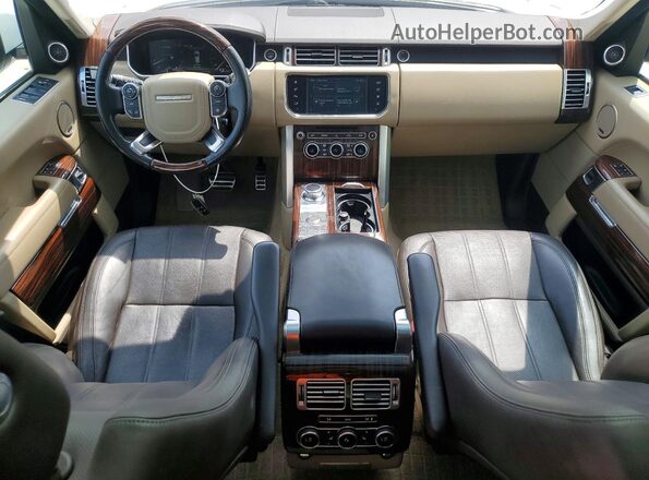 SALGS2EF2GA303120 2016 LAND ROVER RANGE Белый Вид панели приборов
